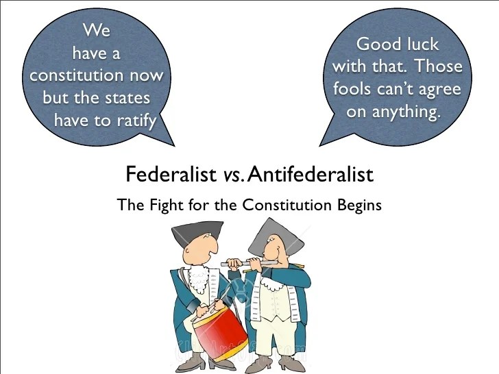 Complete the chart about federalists and antifederalists.