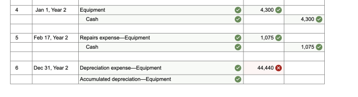 Champion contractors completed the following transactions involving equipment